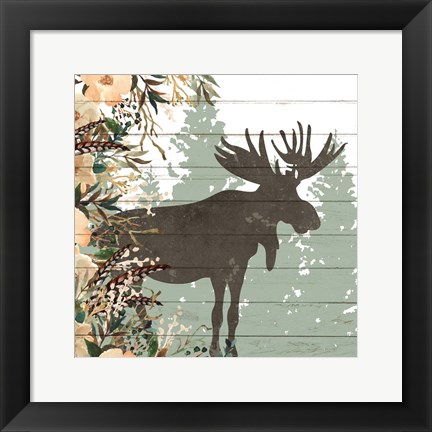 Framed Woodland Floral 1 Print