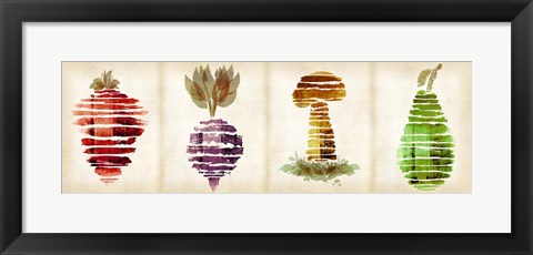 Framed Veggies B Print