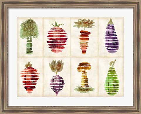 Framed Veggies Print