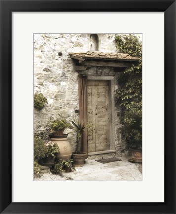 Framed Montefioralle Door Print