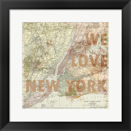 Framed New York City Print