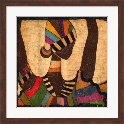 Framed Ethnic Elegance II Print