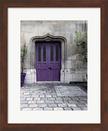 Framed Purple Door 4 Print