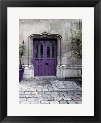 Framed Purple Door 4 Print