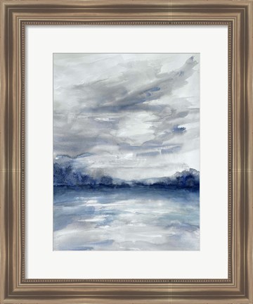 Framed Stormy Shores 1 Print