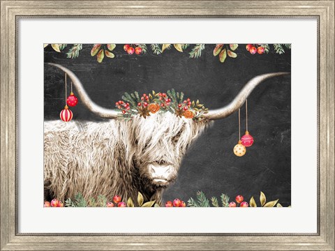 Framed Highland Christmas Print