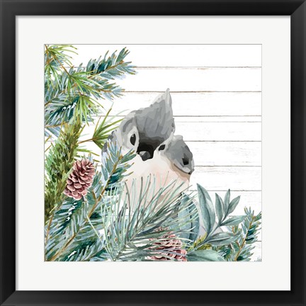 Framed Winter Birds 4 Print