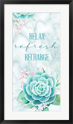 Framed Relax Recharge 1 V2 Print