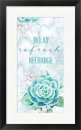 Framed Relax Recharge 1 V2 Print