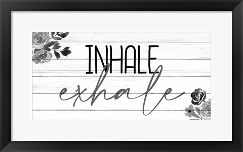 Framed Inhale 1 Print