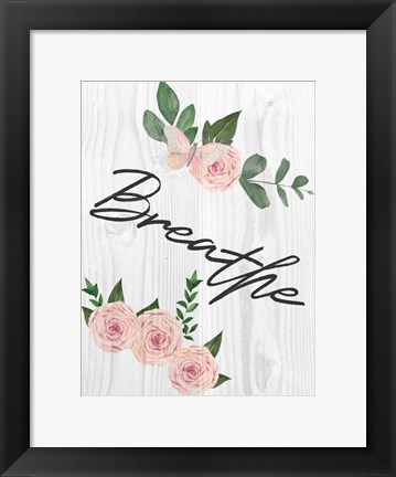 Framed Breathe Florals 1 Print