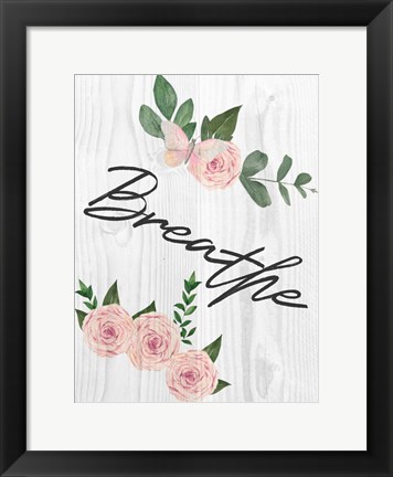 Framed Breathe Florals 1 Print