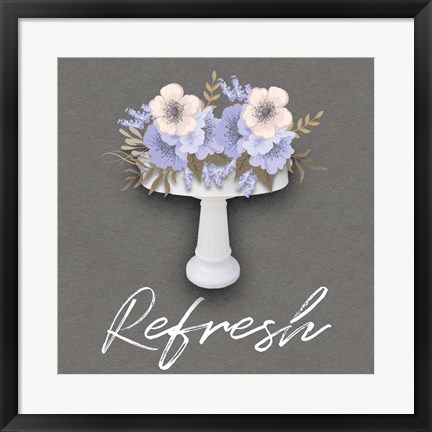 Framed Unwind Floral Sink 2 Print