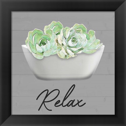 Framed Relaxed Succulent Print