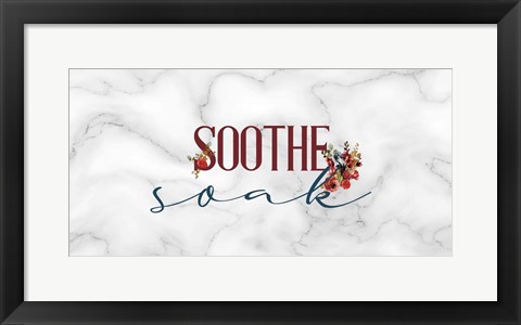 Framed Soothe Soak Panel Print