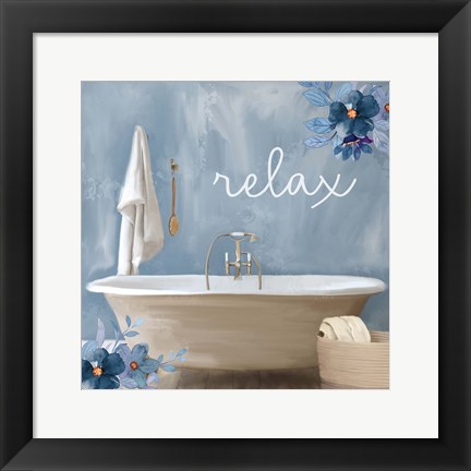 Framed Bath Blues 1 Print