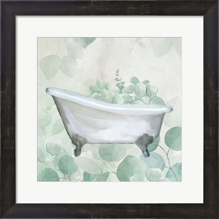 Framed Eucalyptus Unwind 1 Print