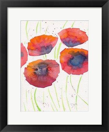 Framed Poppies July 2 Print