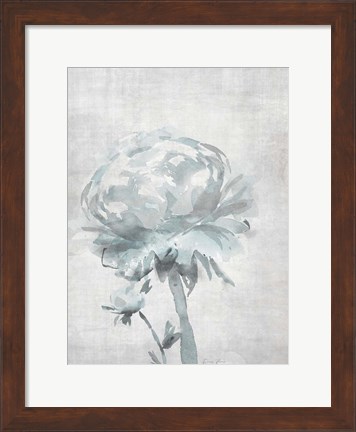 Framed Watercolor Blooms 2 2.0 Blue Print