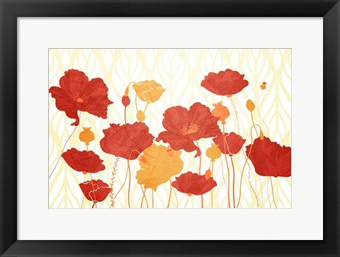 Framed Spring Poppies Print