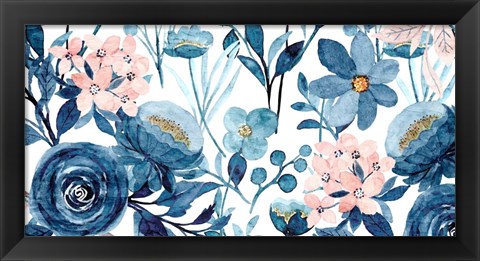 Framed Floral Panel Print