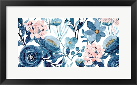 Framed Floral Panel Print