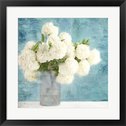 Framed Hydrangea Vase Print