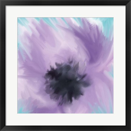 Framed Purple Strokes 2 Print