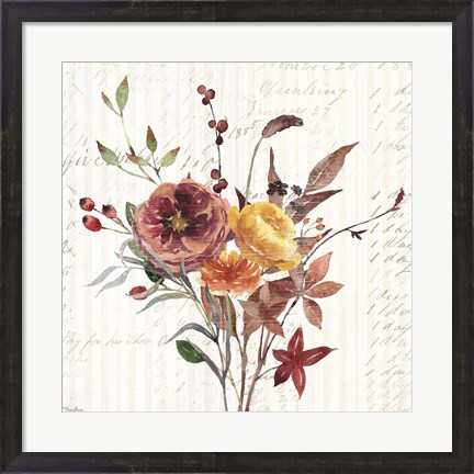 Framed Wild Floral 2 Fall Print