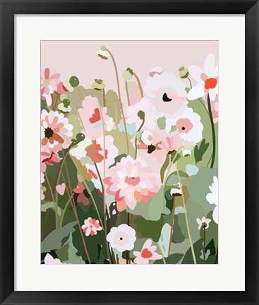 Framed Floral Field Print