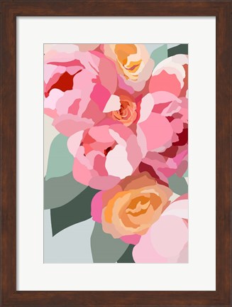 Framed Large Peonies Print