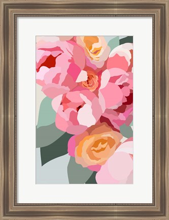 Framed Large Peonies Print