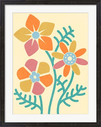 Framed Split Blooms Print