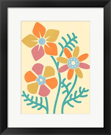 Framed Split Blooms Print