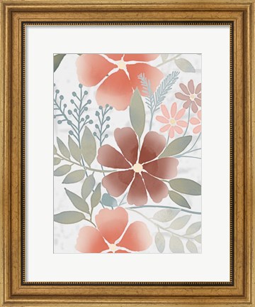 Framed Fall Blossoms 1 Print