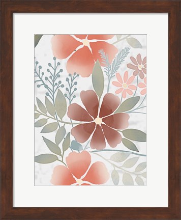 Framed Fall Blossoms 1 Print