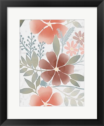 Framed Fall Blossoms 1 Print