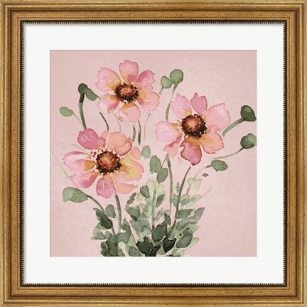 Framed Blooming Bunch 1 Print