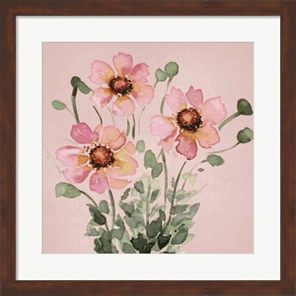 Framed Blooming Bunch 1 Print