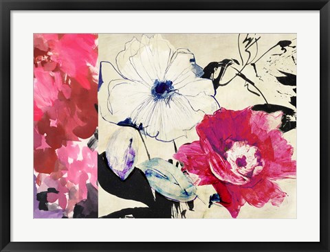 Framed Happy Floral Composition II Print