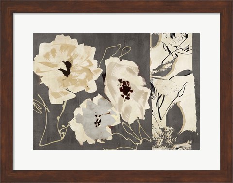 Framed Earth Flowers I Print