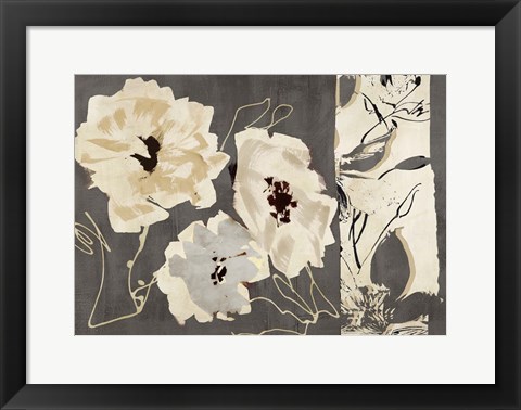 Framed Earth Flowers I Print