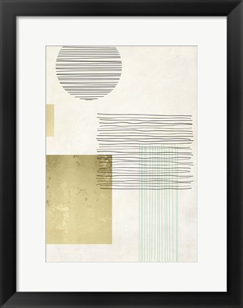 Framed Lines and Shapes III Print