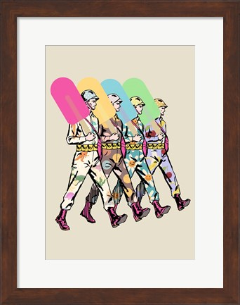 Framed No War Army Print