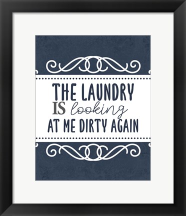 Framed Laundry Today 3 Print