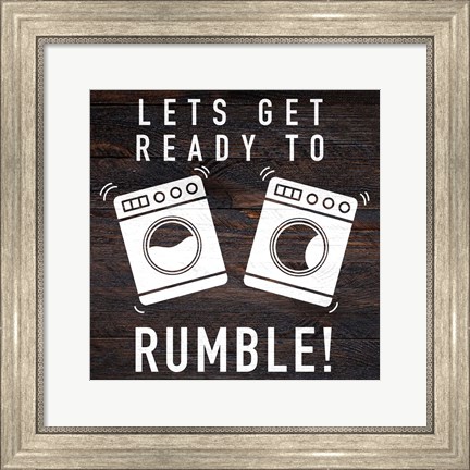 Framed Lets Rumble Print