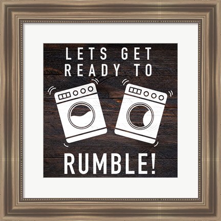 Framed Lets Rumble Print