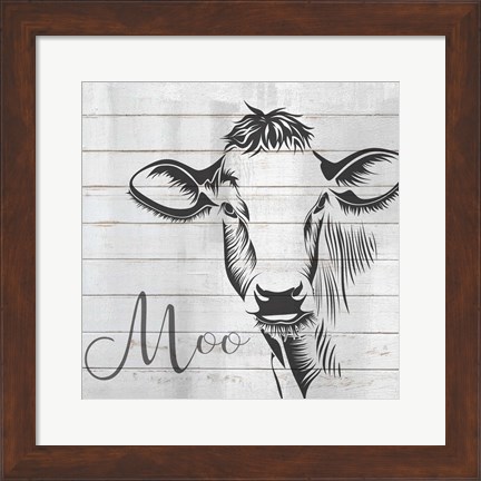 Framed Moo Print