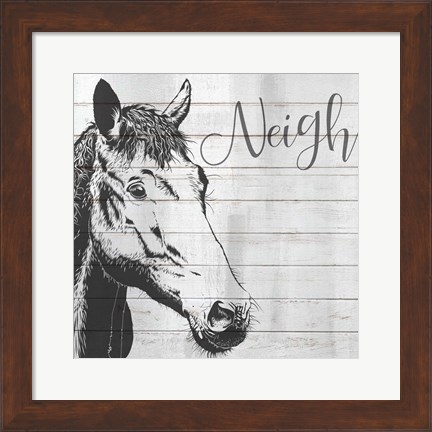 Framed Neigh Print