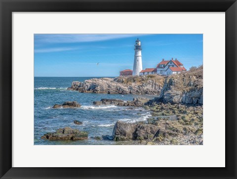 Framed Portland Head LightHouse Print